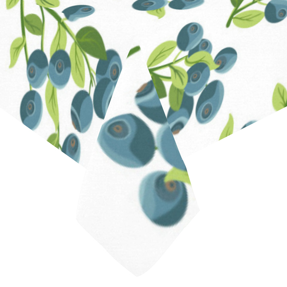 blueberry white background Tablecloth