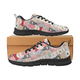 Pig Pattern Print Design 02 Men's Breathable Sneakers ( Model 055)