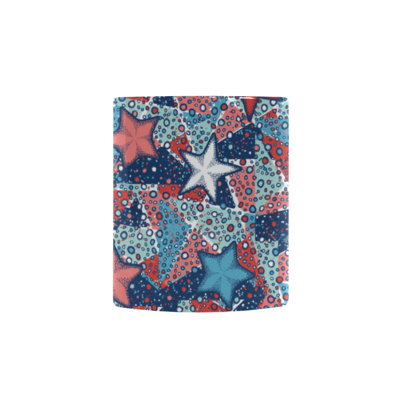 Hand drawn colorful starfish Morphing Mug Heat Changing Mug