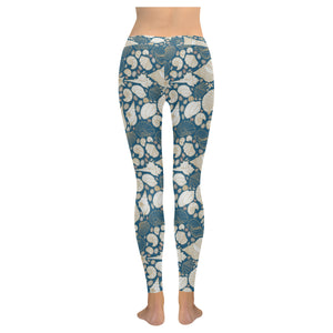 Sea turtle Polynesian Tribal design pattern Women's Legging Fulfilled In US