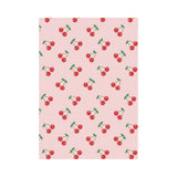 cherry pattern pink background House Flag Garden Flag