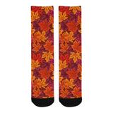 Autumn maple leaf pattern Crew Socks