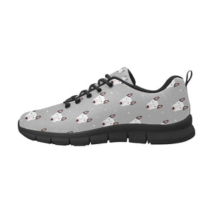 Bull Terrier Pattern Print Design 05 Men's Breathable Sneakers ( Model 055)