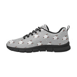 Bull Terrier Pattern Print Design 05 Men's Breathable Sneakers ( Model 055)