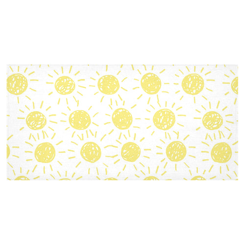 hand drawn sun pattern Tablecloth