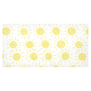 hand drawn sun pattern Tablecloth