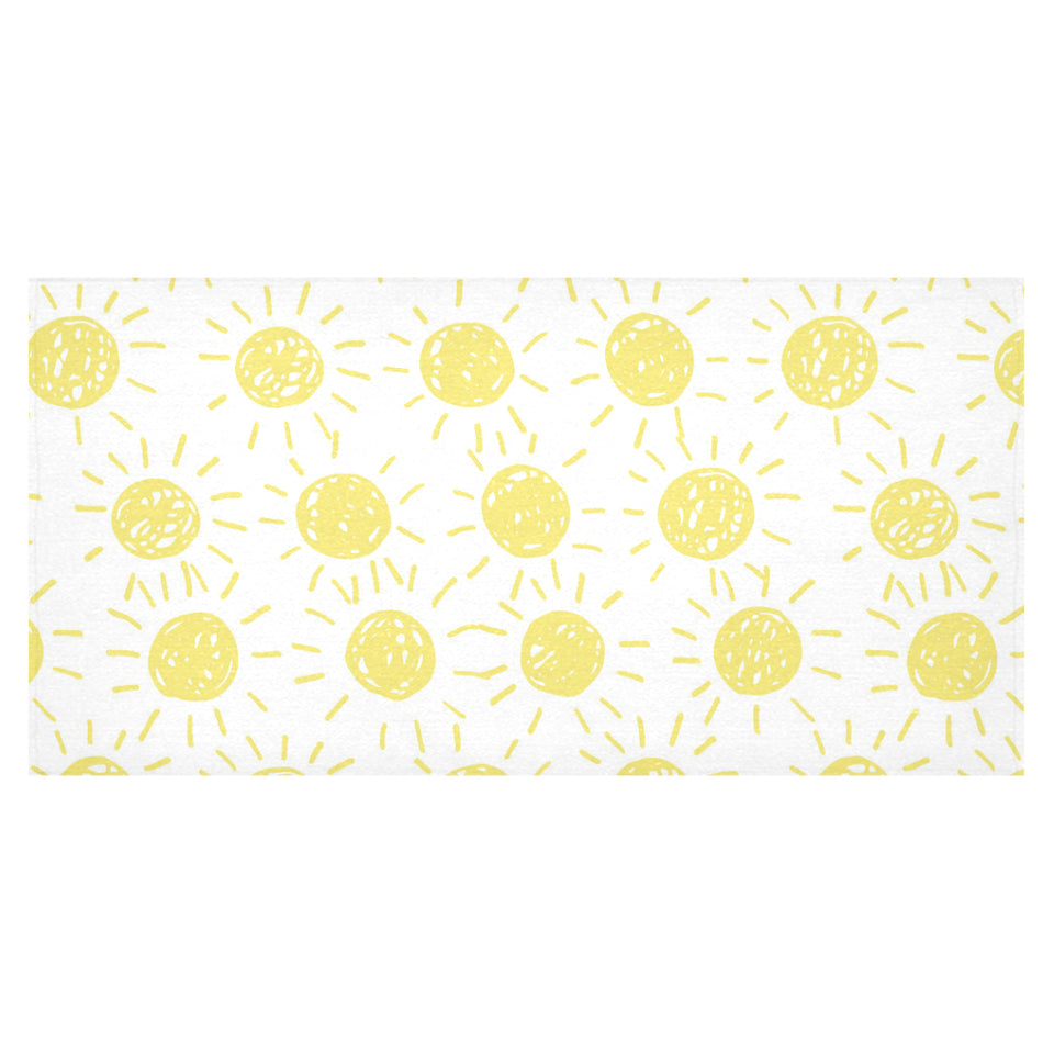 hand drawn sun pattern Tablecloth