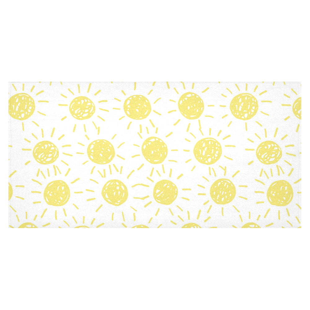 hand drawn sun pattern Tablecloth