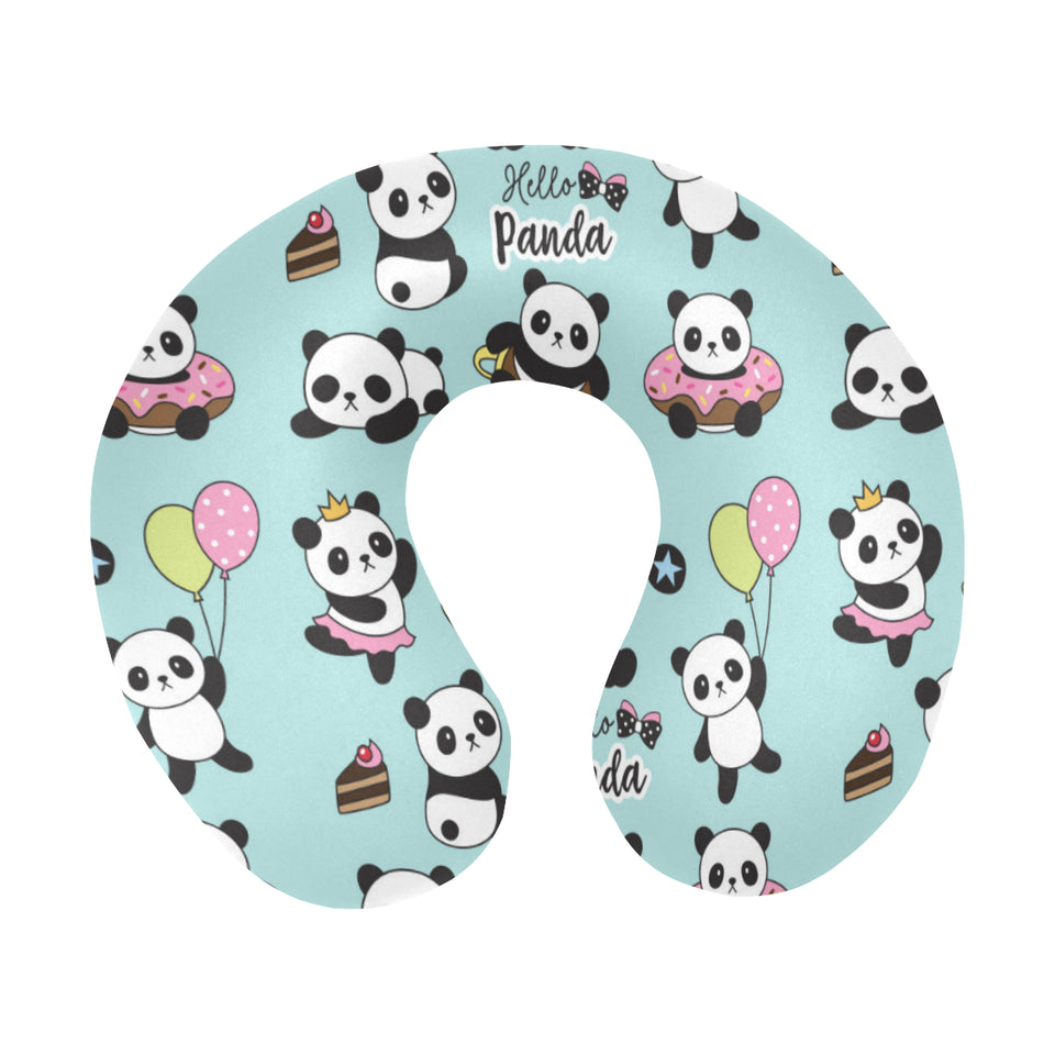 Cute baby panda pattern U-Shaped Travel Neck Pillow