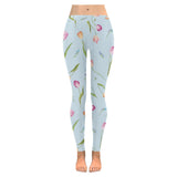 Watercolor Tulips pattern Women's Legging Fulfilled In US