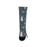 windmill tree pattern Crew Socks
