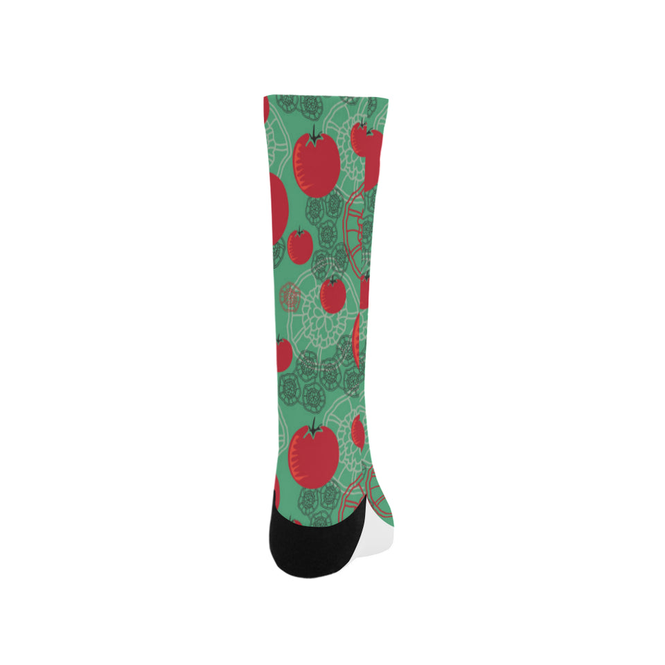 Tomato design pattern Crew Socks
