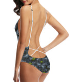 blueberry pattern Women's One-Piece Swimsuit