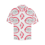 Hand drawn dragon fruit Men's All Over Print Hawaiian Shirt