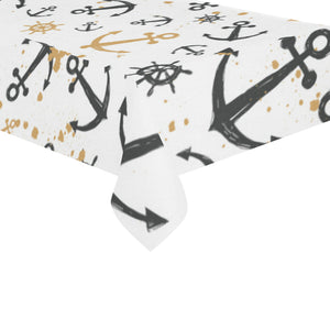 Anchors Rudders pattern Tablecloth