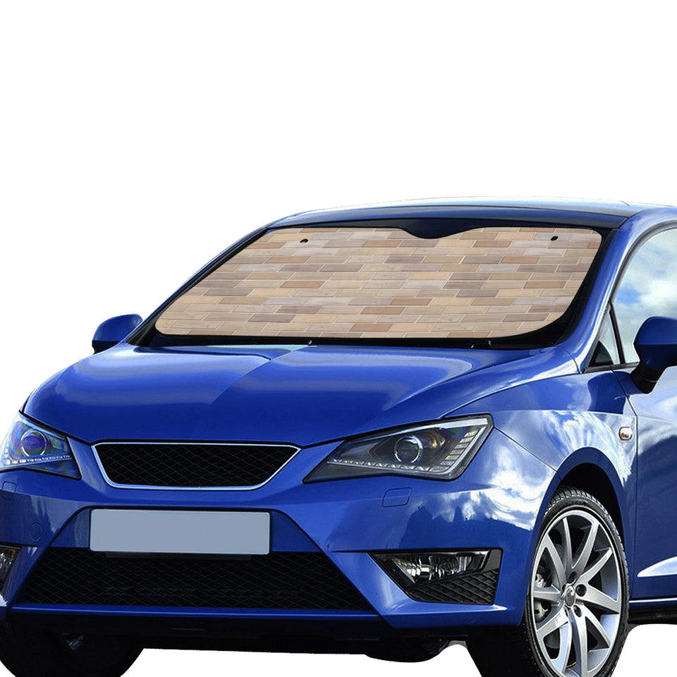 Brick Printed Pattern Print Design 01 Car Sun Shade