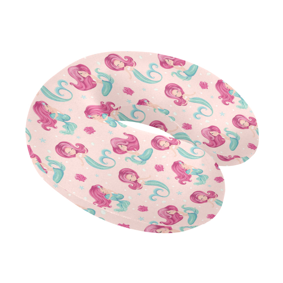 Cute little mermaid pattern U-Shaped Travel Neck Pillow