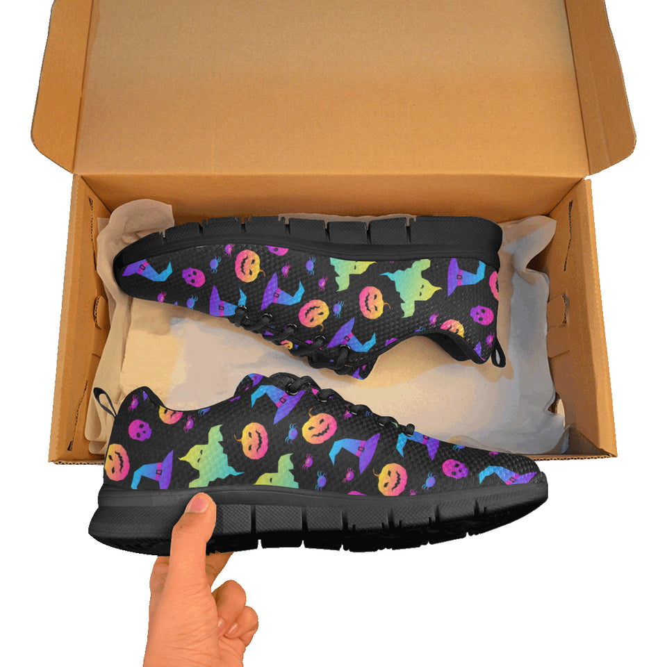 Colorful halloween background Men's Sneaker Shoes