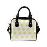 hand drawn sun pattern Shoulder Handbag