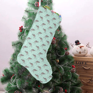Kangaroo pattern background Christmas Stocking