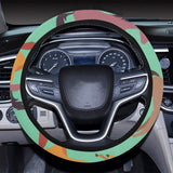 Colorful horses pattern Car Steering Wheel Cover