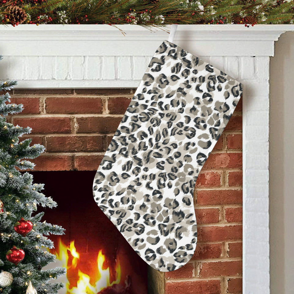 Leopard skin print pattern Christmas Stocking