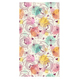Clock butterfly pattern Bath Towel