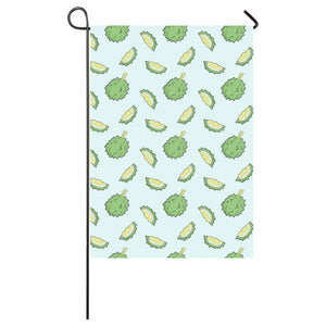 Durian pattern blue background House Flag Garden Flag