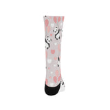 Cute panda ballon heart pattern Crew Socks