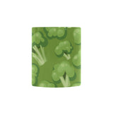 Broccoli pattern green background Morphing Mug Heat Changing Mug
