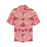 Cake cherry pattern Men's All Over Print Hawaiian Shirt