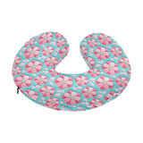 3D sakura cherry blossom pattern U-Shaped Travel Neck Pillow