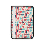 Red Blue guitar pattern Car Seat Belt Cover