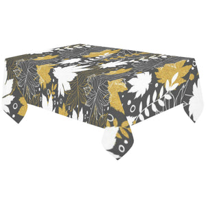 Beautiful gold autumn maple leaf pattern Tablecloth