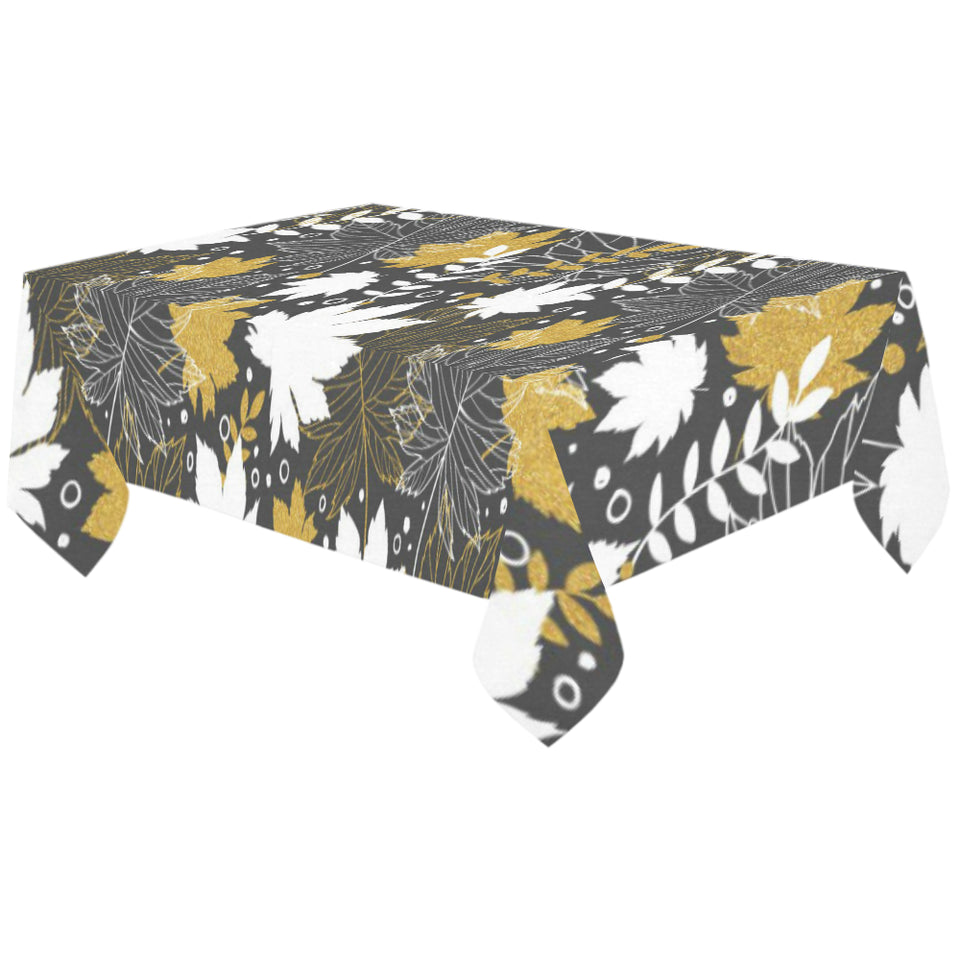 Beautiful gold autumn maple leaf pattern Tablecloth