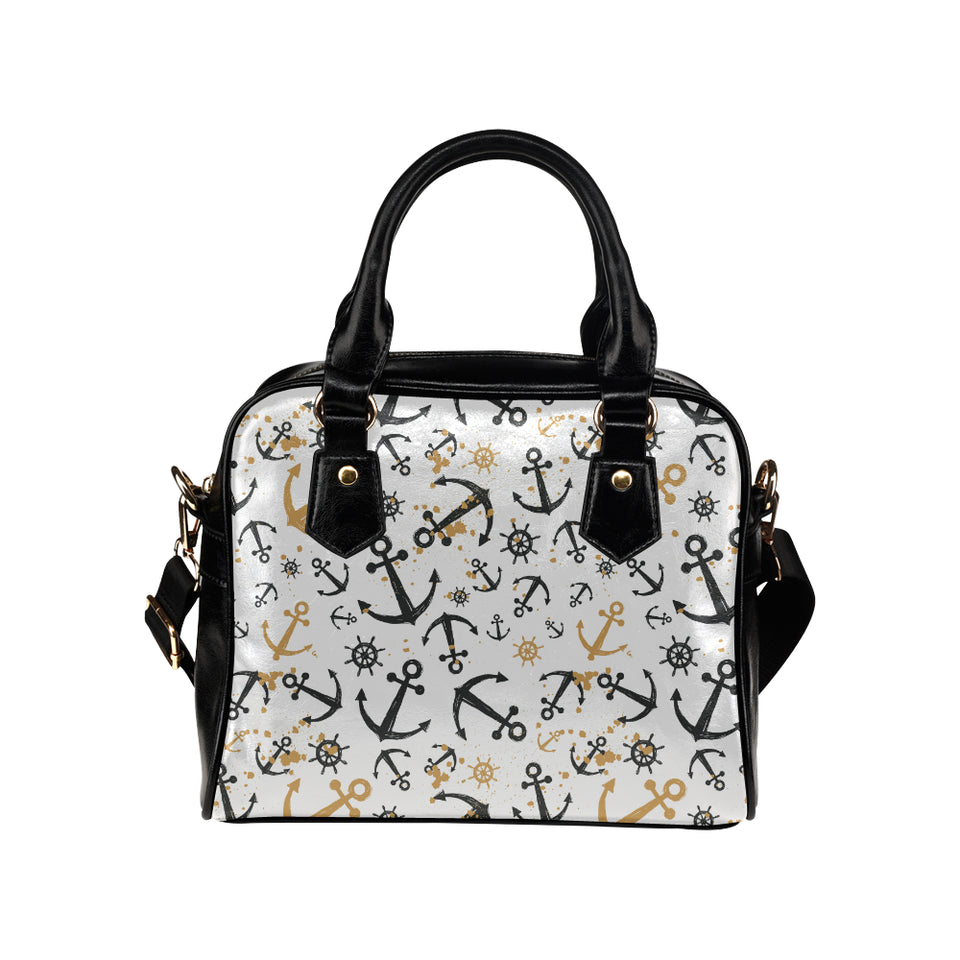 Anchors Rudders pattern Shoulder Handbag