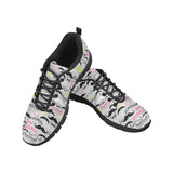 Mustache Beard Pattern Print Design 02 Men's Breathable Sneakers ( Model 055)