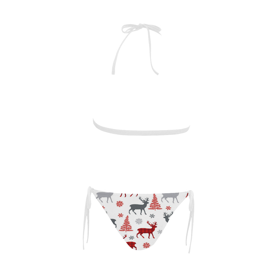 Deer tree snowflakes chrismas pattern Sexy Bikinis Two-Piece Swimsuits