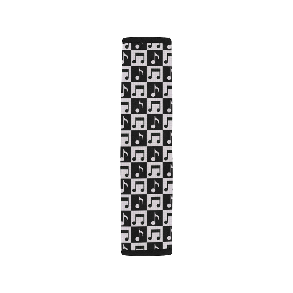 Music Notes Pattern Print Design 01 Car Seat Belt Cover