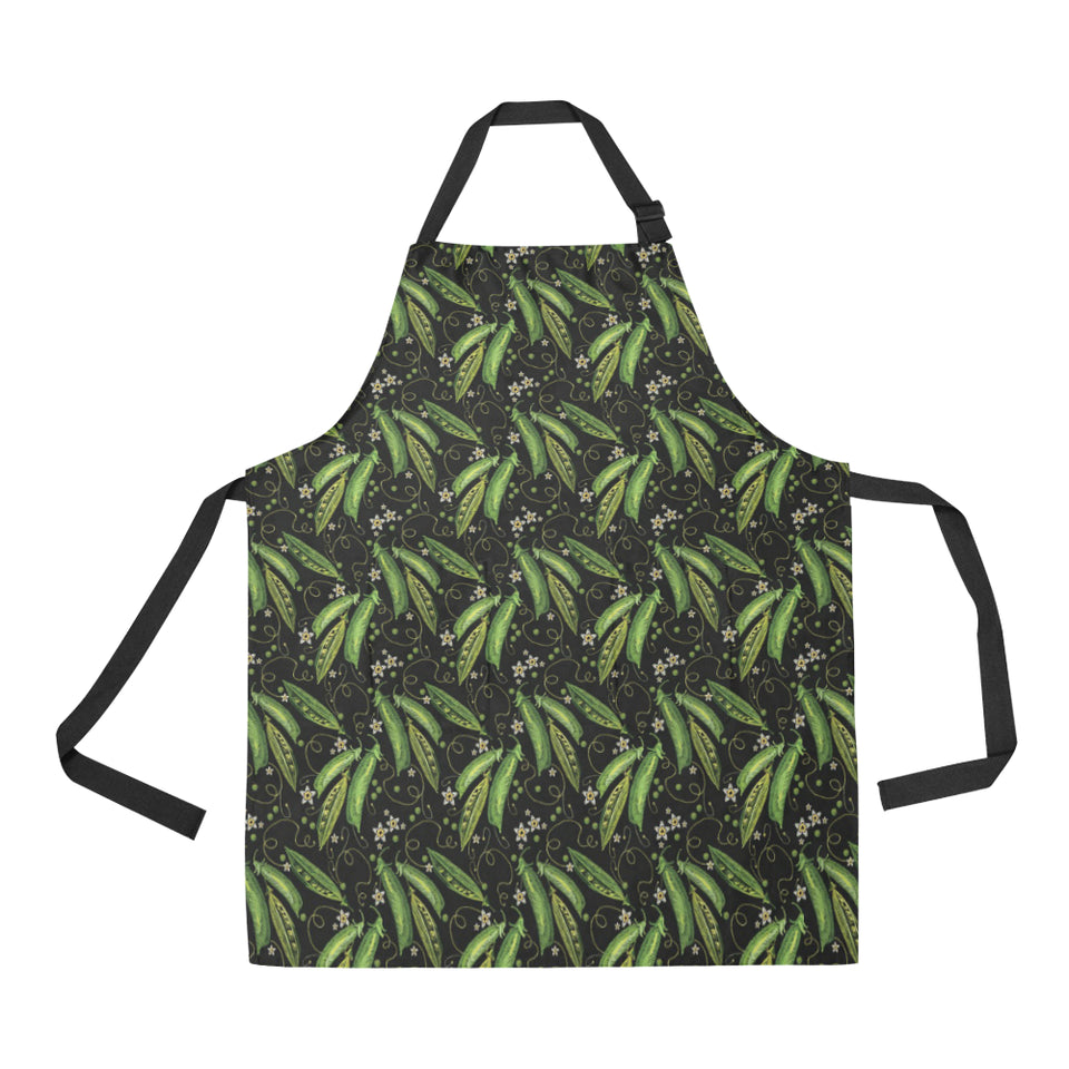 Green Peas Pattern Print Design 02 All Over Print Adjustable Apron