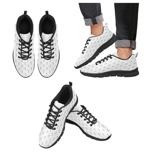 Engine Piston Background Pattern Print Design 01 Men's Breathable Sneakers ( Model 055)