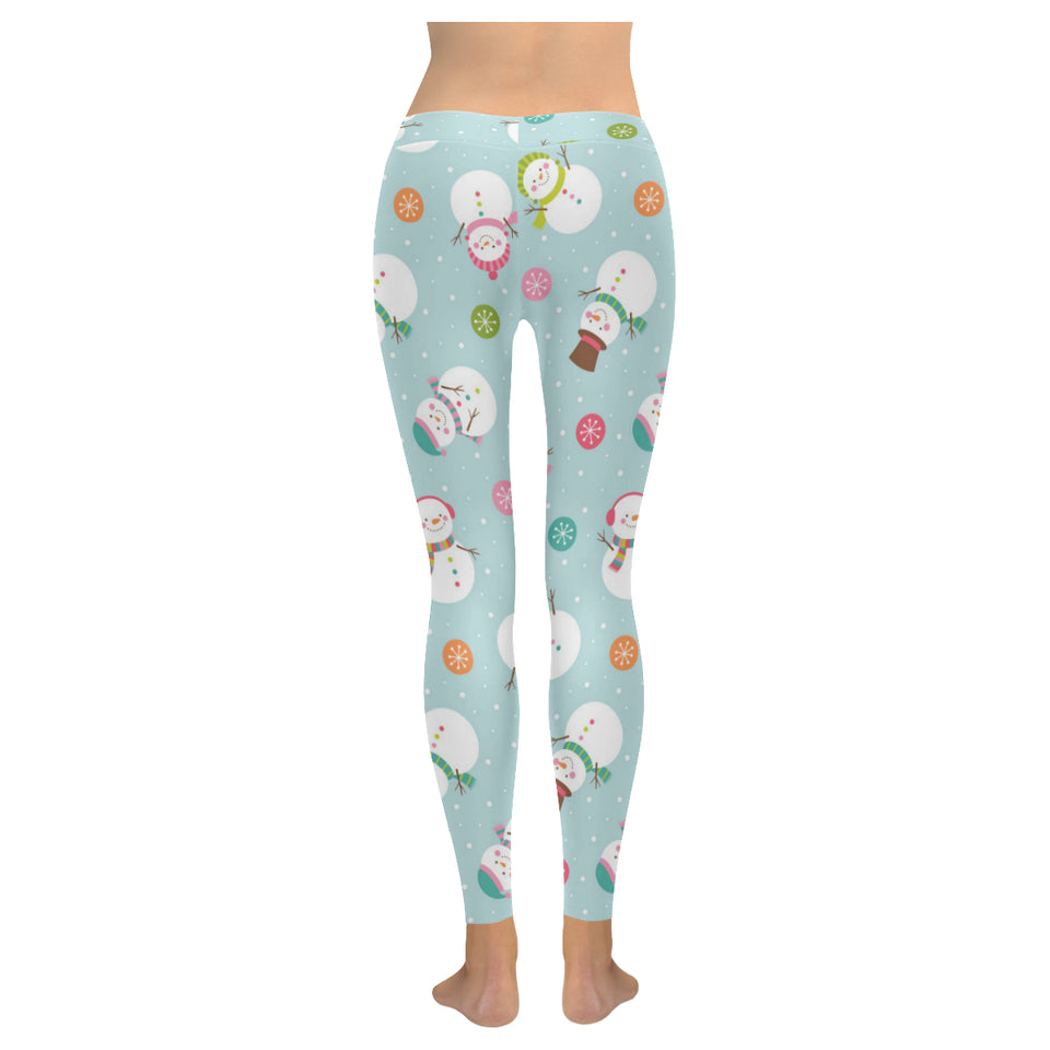 Cute snowman snowflake pattern Women's Legging Fulfilled In US