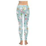 Cute snowman snowflake pattern Women's Legging Fulfilled In US
