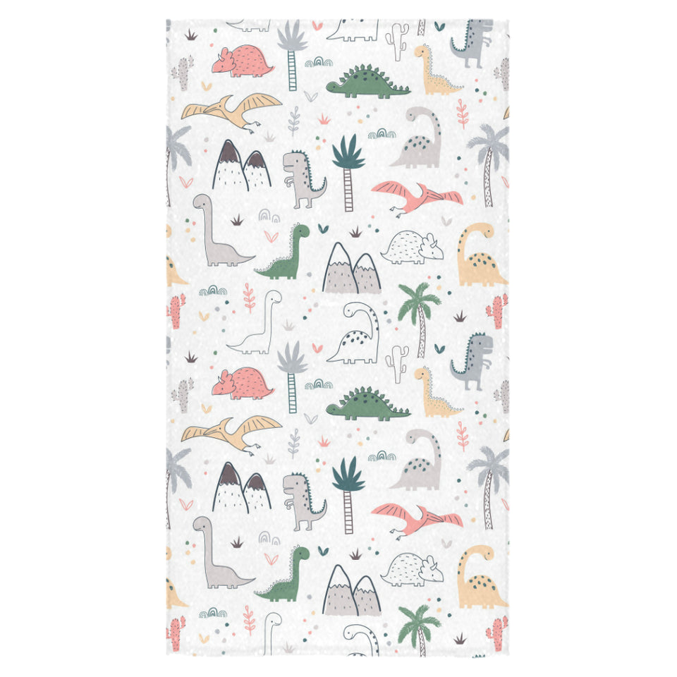Cute cartoon dinosaurs tree pattern Bath Towel