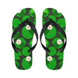 Frog waterlily pattern Unisex Flip Flops