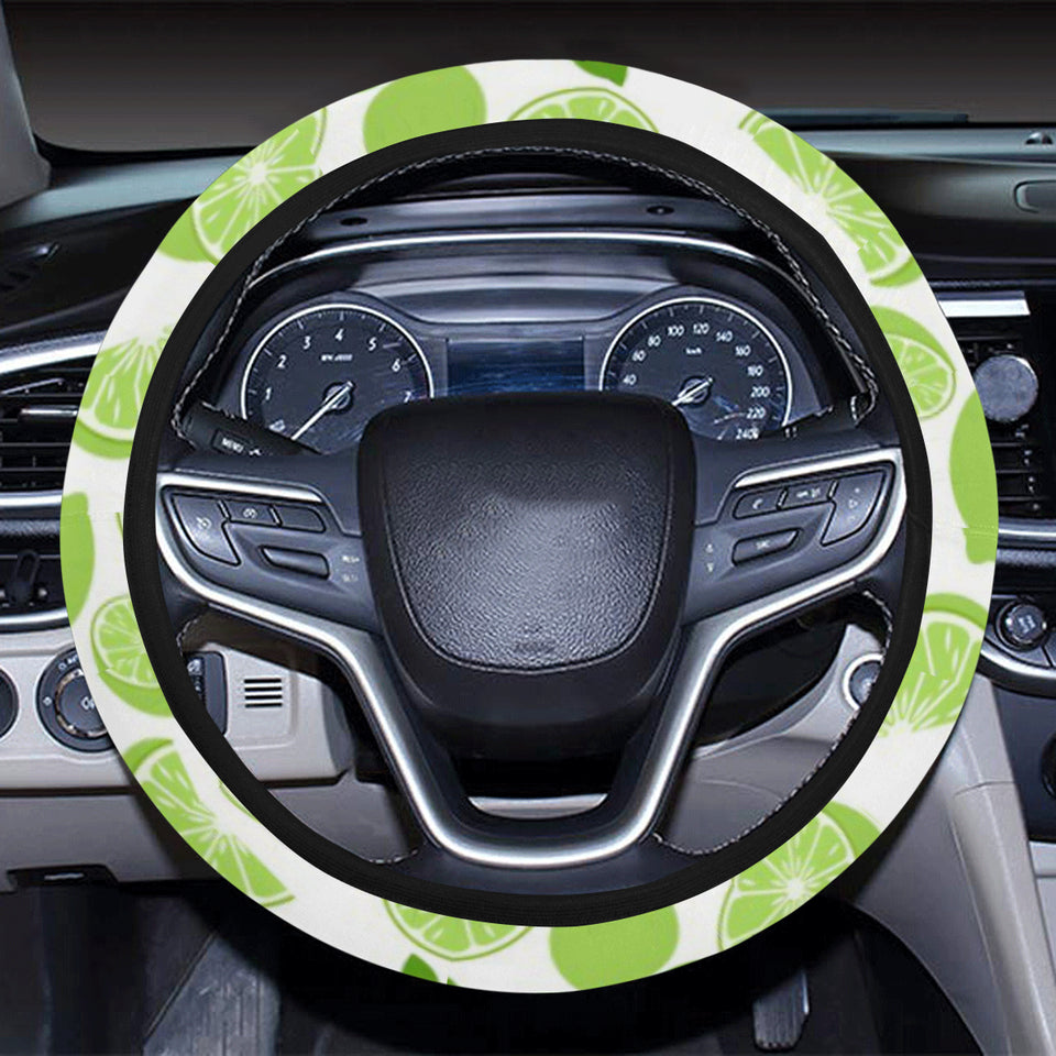 Lime design pattern Car Steering Wheel Cover