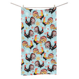 Rooster chicken cock snowfalke Bath Towel