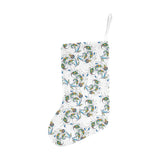 Peacock feather pattern Christmas Stocking