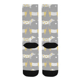 Cute dachshund dog pattern Crew Socks