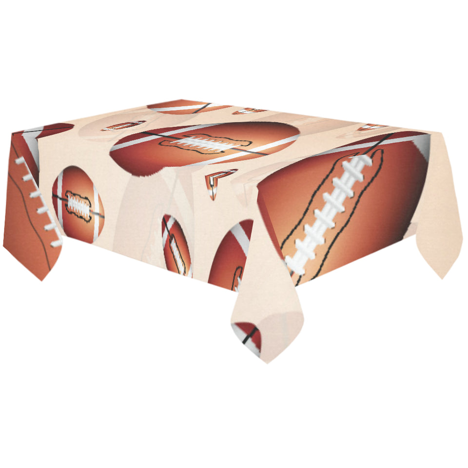 American football ball design pattern Tablecloth